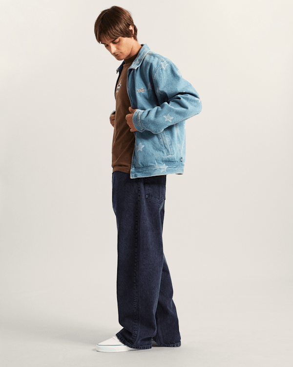 Vans - Pomona Denim Station Jacket STONEWASH/BLUE, Man, Blue, Size: XL (obrázek 6)