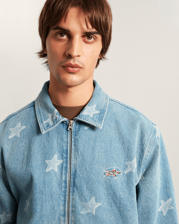 Vans - Pomona Denim Station Jacket STONEWASH/BLUE, Man, Blue, Size: XL (obrázek 7)