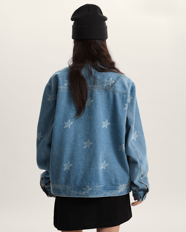 Vans - Pomona Denim Station Jacket STONEWASH/BLUE, Man, Blue, Size: XL (obrázek 9)