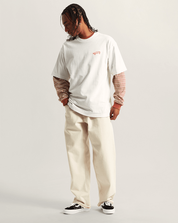 Vans - Premium Full Deck T-Shirt, Man, White, Size: M (obrázek 5)