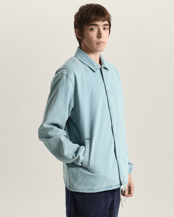 Vans - Premium Denim Torrey Coaches Jacket, Man, Blue, Size: S (obrázek 3)