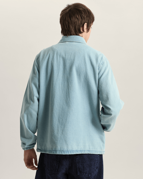 Vans - Premium Denim Torrey Coaches Jacket, Man, Blue, Size: S (obrázek 4)