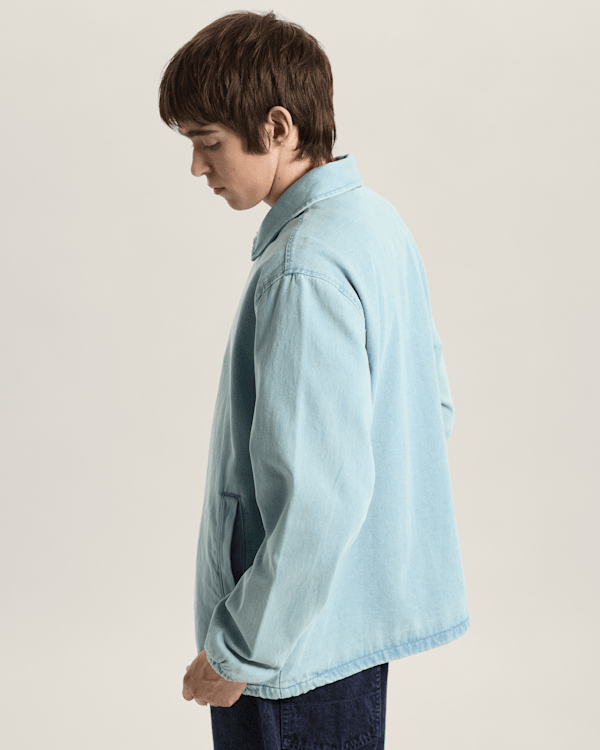 Vans - Premium Denim Torrey Coaches Jacket, Man, Blue, Size: S (obrázek 5)