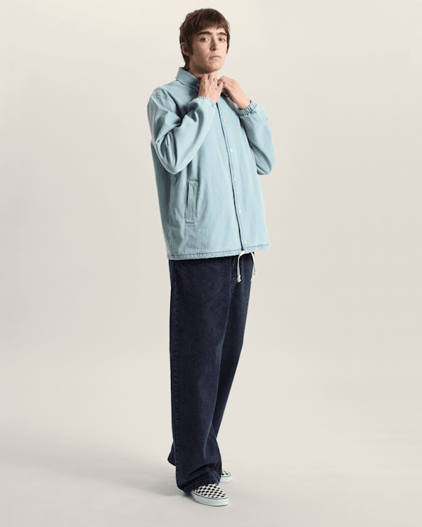 Vans - Premium Denim Torrey Coaches Jacket, Man, Blue, Size: S (obrázek 6)