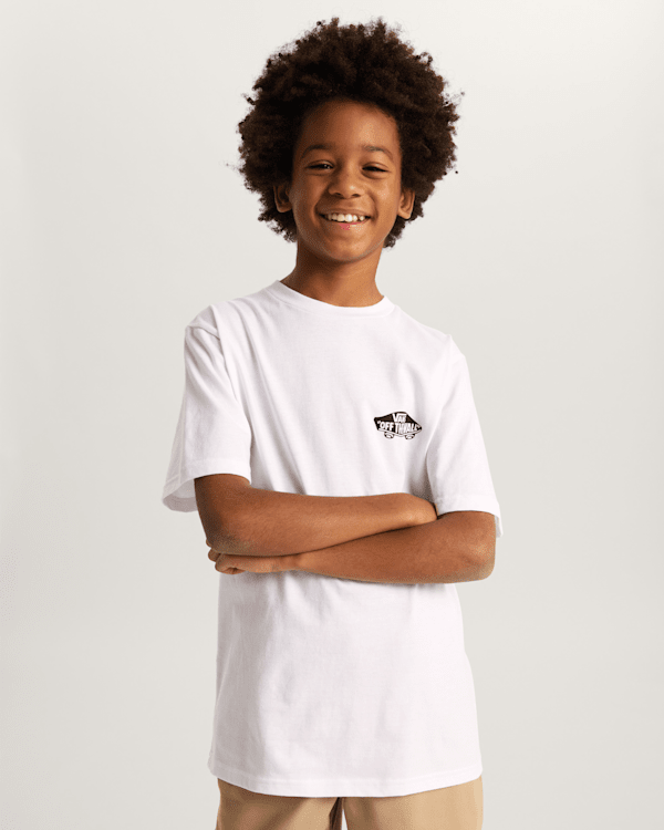 Vans - Kids Double Standard Long Sleeve T-Shirt (8-14 Years), White, Size: S (obrázek 3)