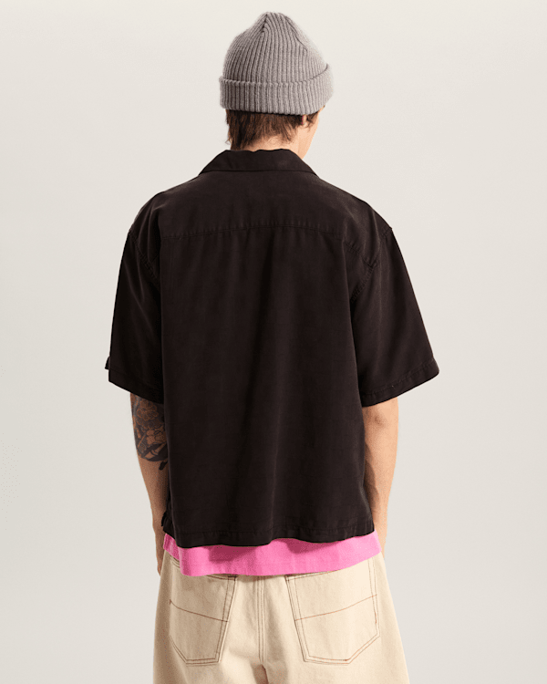 Vans - Van Doren Check Camp T-Shirt, Man, Black, Size: M (obrázek 4)