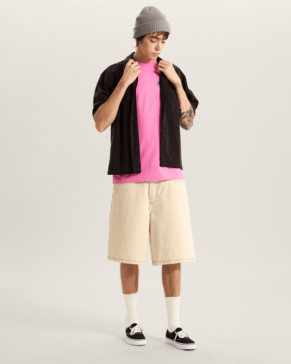 Vans - Van Doren Check Camp T-Shirt, Man, Black, Size: M (obrázek 5)