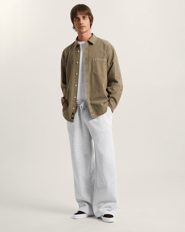 Vans - Lawson Seersucker Pigment Long Sleeve Shirt, Man, Beige, Size: XL (obrázek 6)