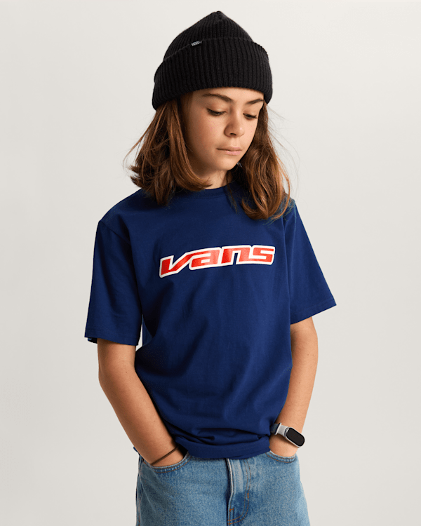 Vans - Kids Retro Speed T-Shirt (8-14 Years), Blue, Size: M (obrázek 3)