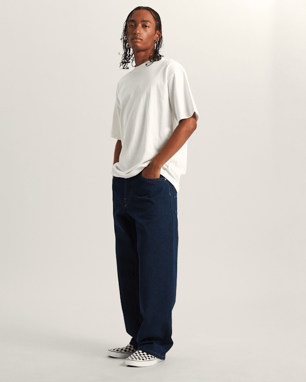 Vans - Premium Loose Fit T-Shirt, Man, White, Size: M (obrázek 5)