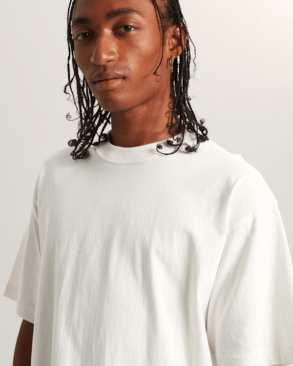 Vans - Premium Loose Fit T-Shirt, Man, White, Size: M (obrázek 6)