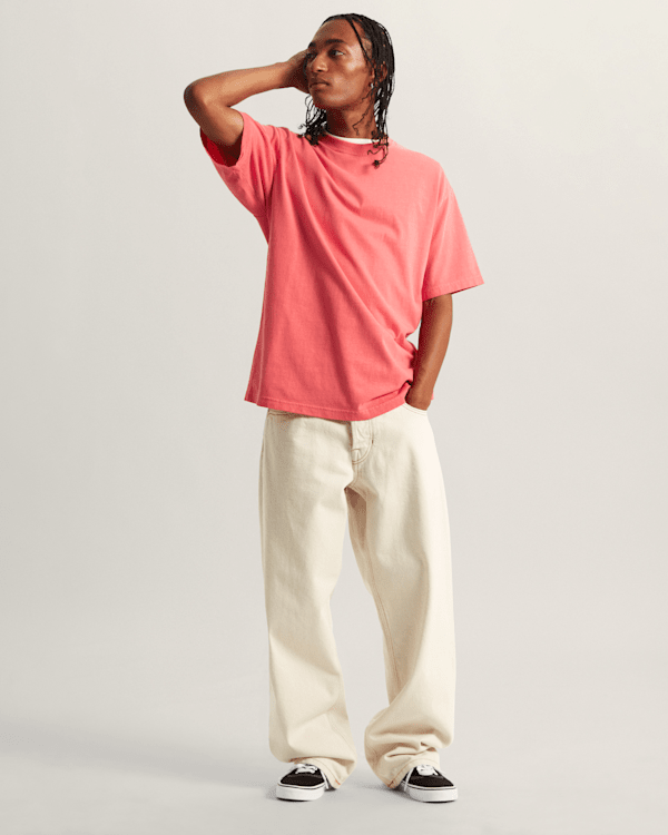 Vans - Premium Loose Fit T-Shirt, Man, Pink, Size: XL (obrázek 5)