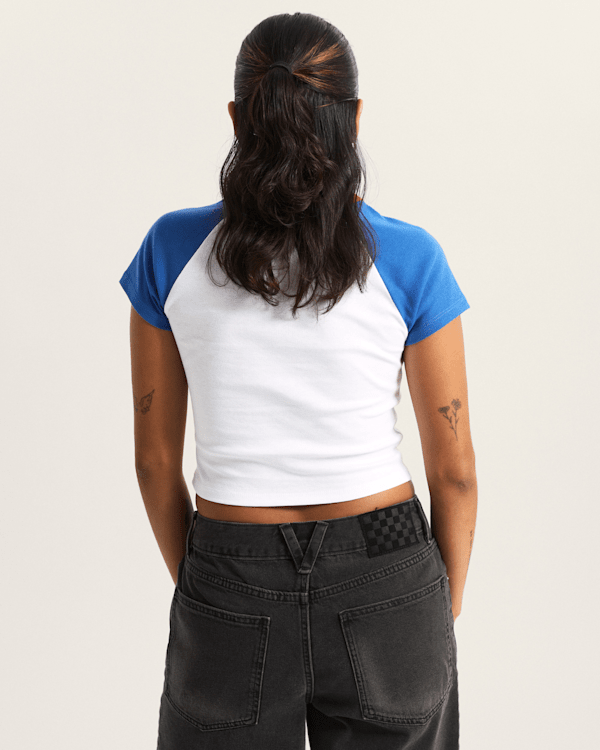 Vans - Clare Baby T-Shirt, Woman, Blue, Size: S (obrázek 4)