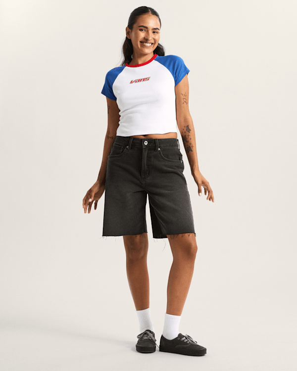 Vans - Clare Baby T-Shirt, Woman, Blue, Size: S (obrázek 5)