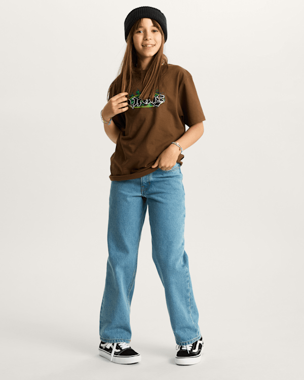 Vans - Kids Night Spark T-Shirt (8-14 Years), Brown, Size: L (obrázek 8)