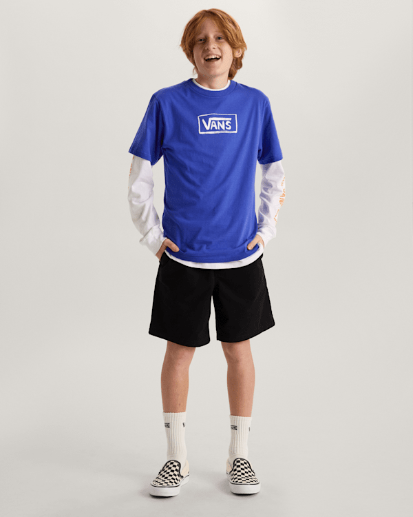 Vans - Kids Vans On Canvas T-Shirt (8-14 Years), Blue, Size: M (obrázek 5)