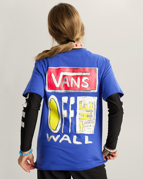 Vans - Kids Vans On Canvas T-Shirt (8-14 Years), Blue, Size: M (obrázek 7)