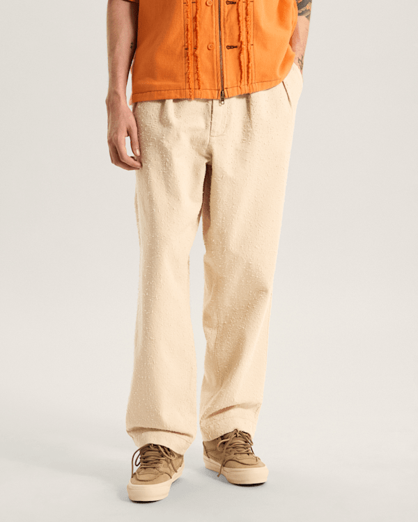 Vans - Otw By Vans Back Pleated Trousers, Man, Beige, Size: 32 (obrázek 3)