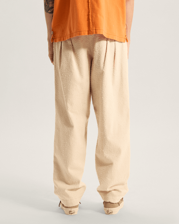 Vans - Otw By Vans Back Pleated Trousers, Man, Beige, Size: 32 (obrázek 4)