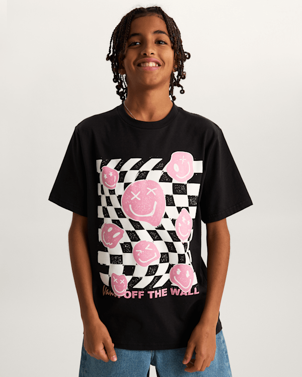 Vans - Kids Twisted Joy T-Shirt (8-14 Years), Black, Size: XL (obrázek 3)