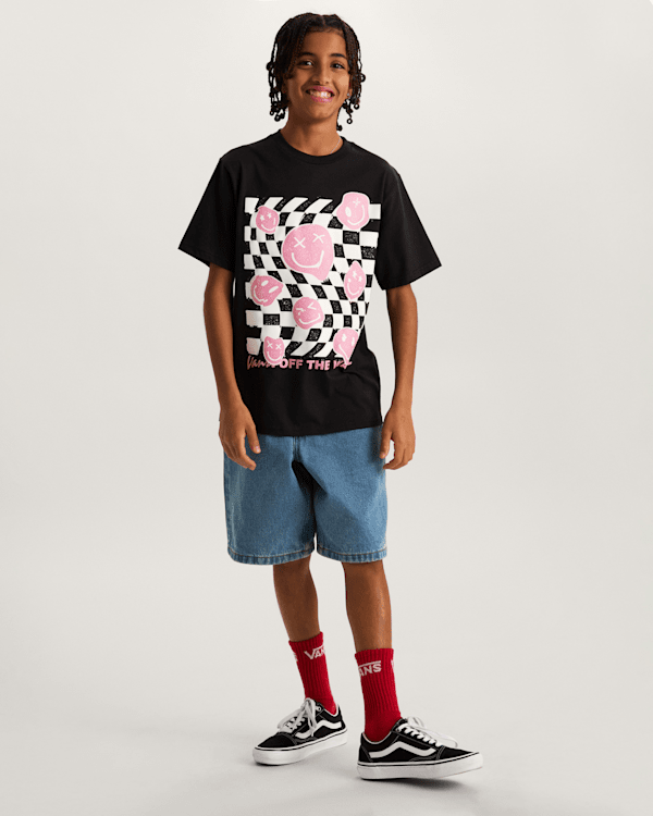 Vans - Kids Twisted Joy T-Shirt (8-14 Years), Black, Size: XL (obrázek 5)