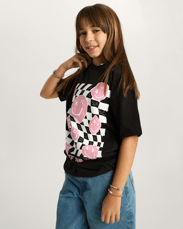 Vans - Kids Twisted Joy T-Shirt (8-14 Years), Black, Size: XL (obrázek 6)