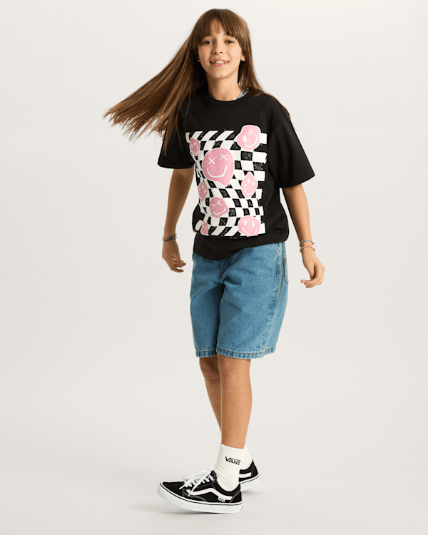 Vans - Kids Twisted Joy T-Shirt (8-14 Years), Black, Size: XL (obrázek 8)