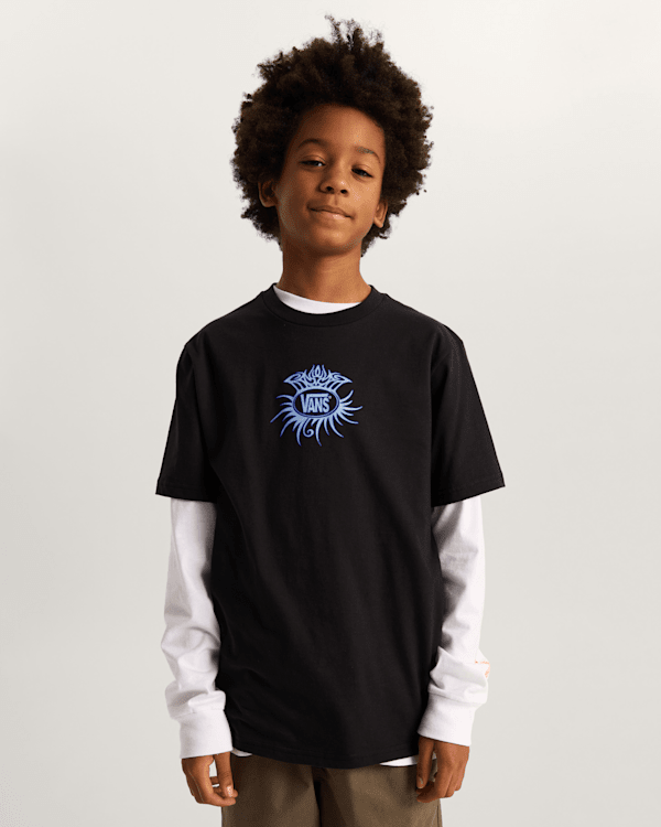 Vans - Kids Torched Logo T-Shirt (8-14 Years), Black, Size: L (obrázek 3)