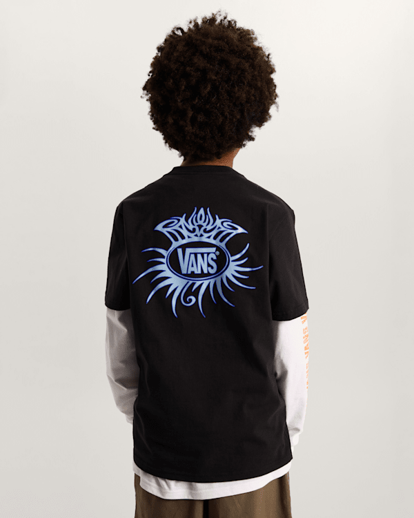 Vans - Kids Torched Logo T-Shirt (8-14 Years), Black, Size: L (obrázek 4)