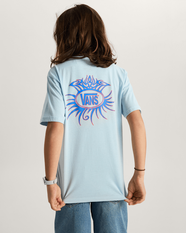 Vans - Kids Torched Logo T-Shirt (8-14 Years), Blue, Size: S (obrázek 4)