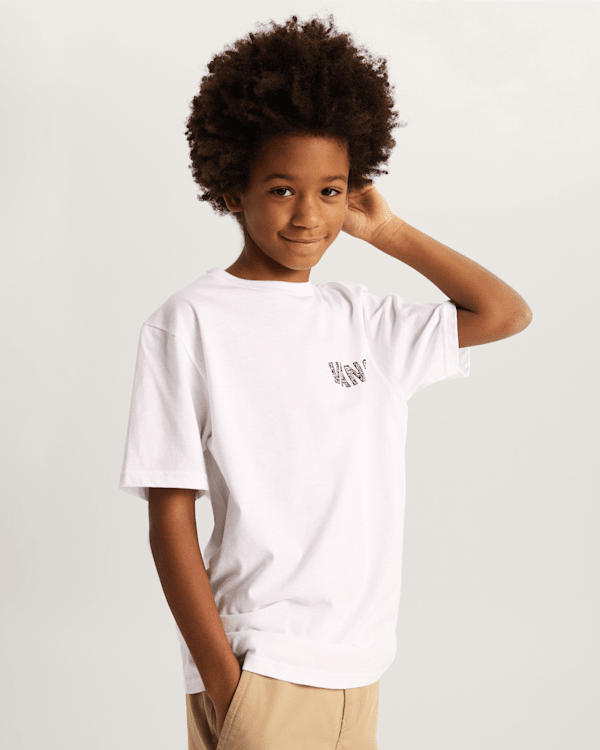 Vans - Kids Racing Flames T-Shirt (8-14 Years), White, Size: M (obrázek 3)