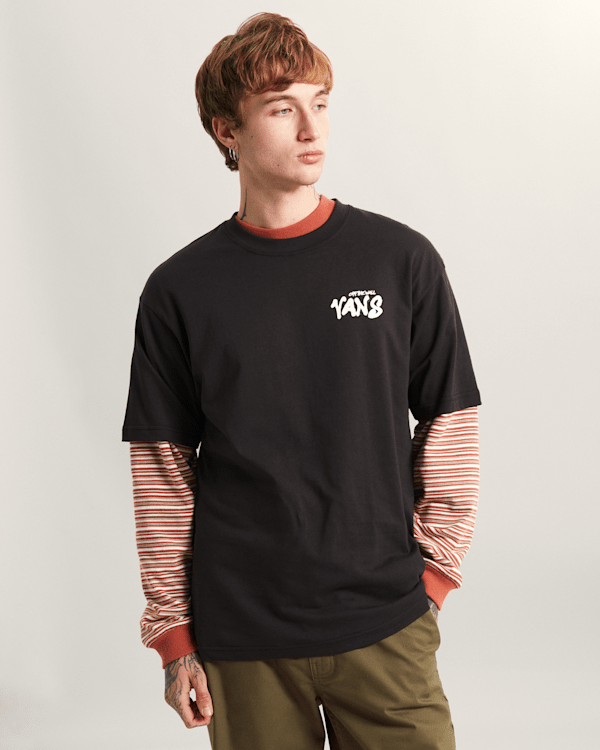 Vans - REAPER SAM LOOSE T-Shirt, Man, Black, Size: XS (obrázek 3)