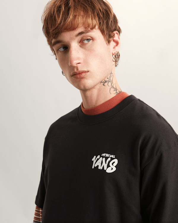 Vans - REAPER SAM LOOSE T-Shirt, Man, Black, Size: XS (obrázek 6)