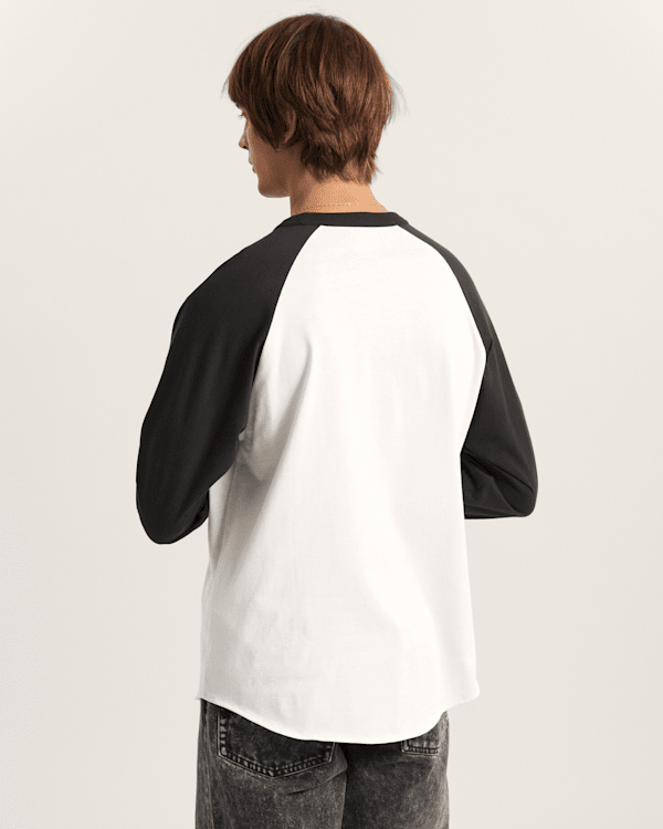 Vans - CORE RAGLAN Long Sleeve T-Shirt, Man, Black, Size: XS (obrázek 4)