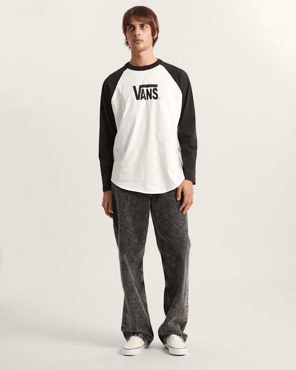 Vans - CORE RAGLAN Long Sleeve T-Shirt, Man, Black, Size: XS (obrázek 5)