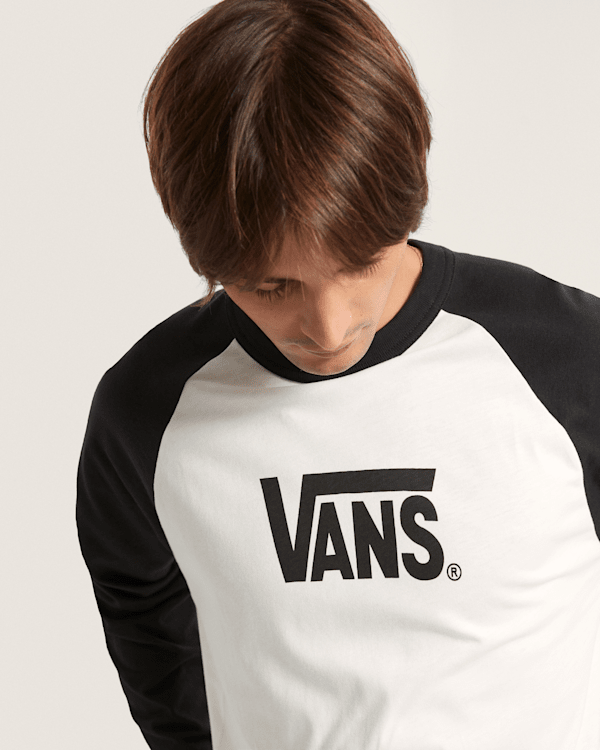 Vans - CORE RAGLAN Long Sleeve T-Shirt, Man, Black, Size: XS (obrázek 6)