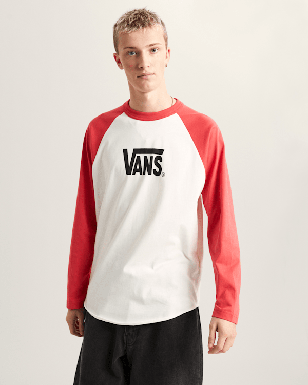 Vans - CORE RAGLAN Long Sleeve T-Shirt, Man, Pink, Size: M (obrázek 3)