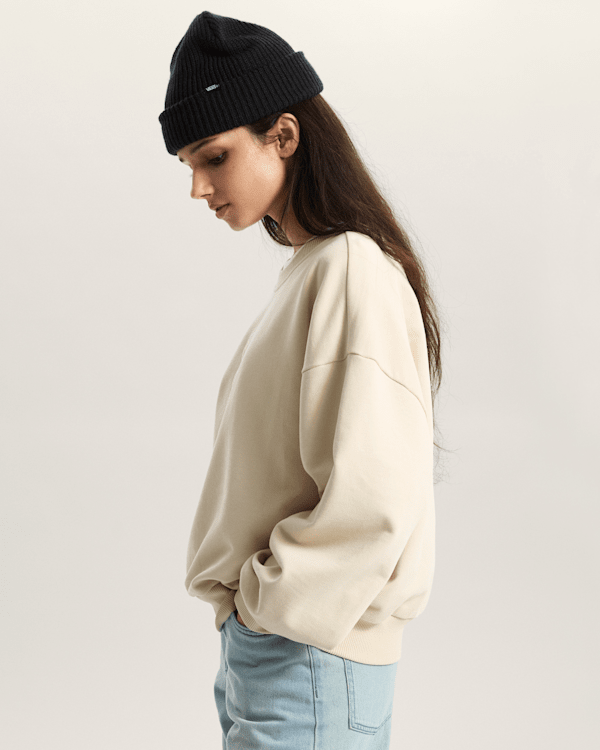 Vans - Ellipse Retro Crew T-Shirt, Woman, Beige, Size: S (obrázek 5)