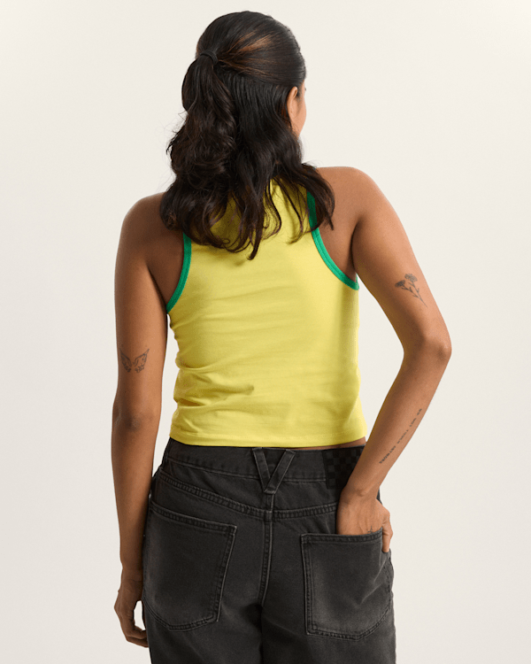 Vans - Retro Speed Tank T-Shirt, Woman, Yellow, Size: S (obrázek 4)