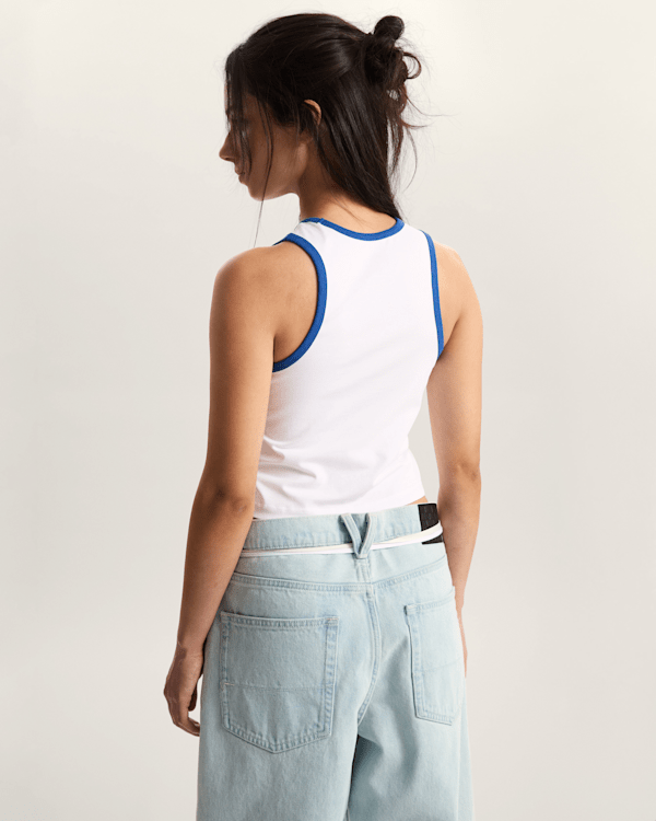 Vans - Retro Speed Tank T-Shirt, Woman, White, Size: S (obrázek 4)