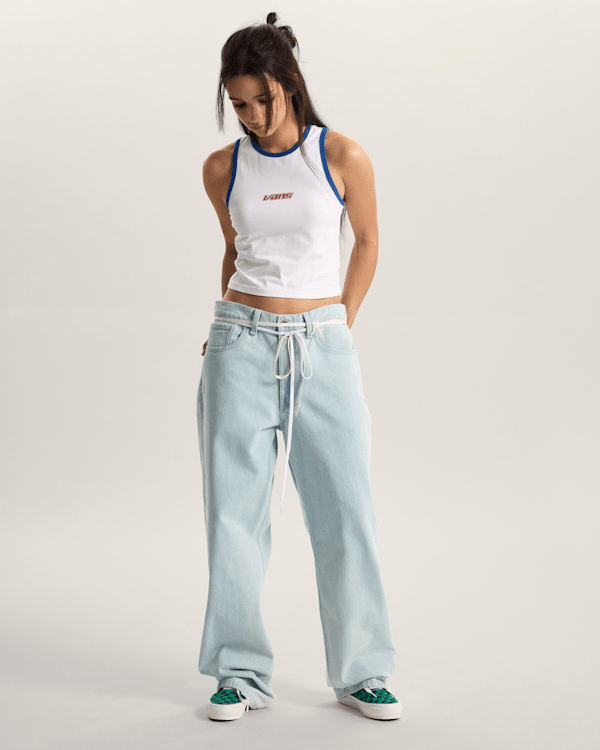 Vans - Retro Speed Tank T-Shirt, Woman, White, Size: S (obrázek 5)