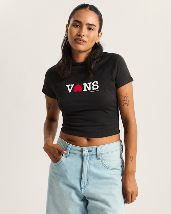 Vans - SOUVENIR BABY T-Shirt, Woman, Black, Size: S (obrázek 4)