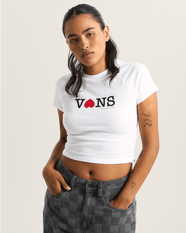 Vans - SOUVENIR BABY T-Shirt, Woman, White, Size: S (obrázek 3)