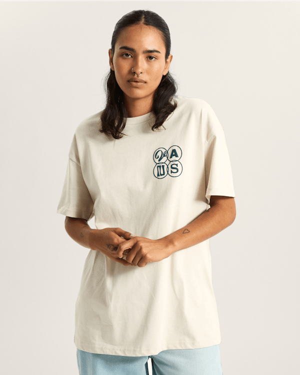 Vans - Ellipse T-Shirt, Woman, Beige, Size: M (obrázek 3)