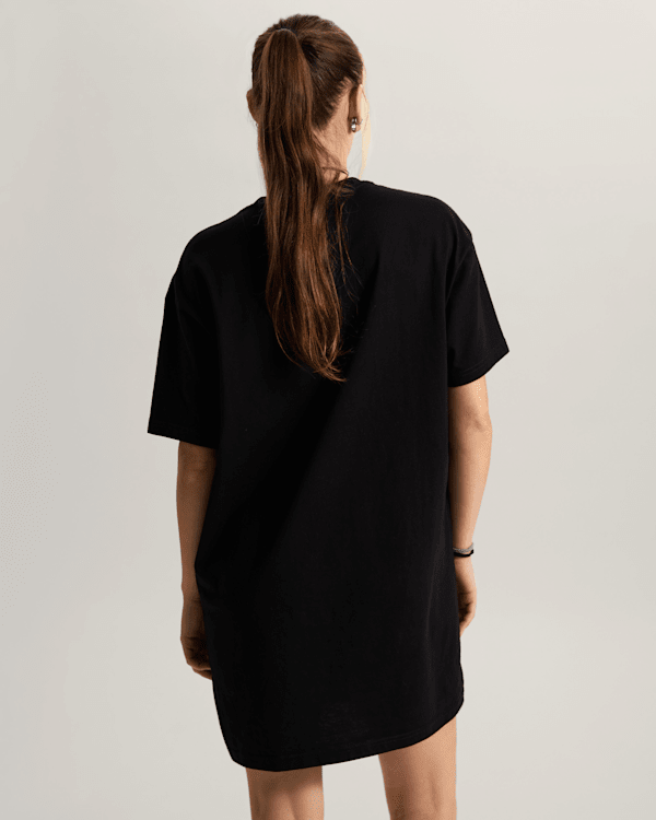 Vans - Center Vee Tee Dress, Woman, Black, Size: L (obrázek 4)