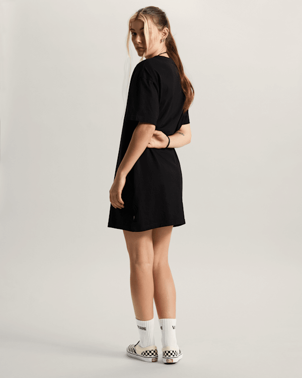 Vans - Center Vee Tee Dress, Woman, Black, Size: L (obrázek 6)