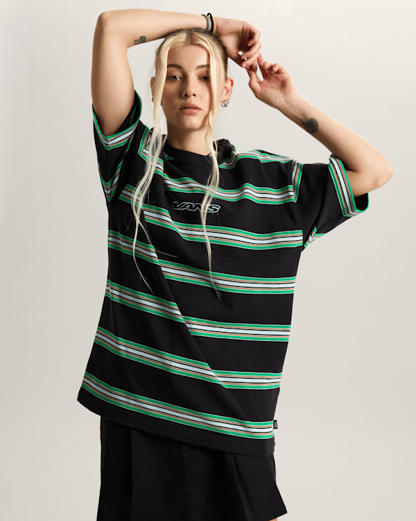 Vans - Mesa Stripe T-Shirt, Man, Black, Size: XL (obrázek 6)