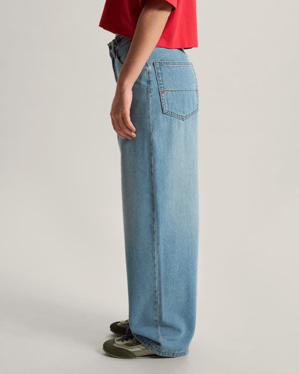 Vans - Cinched Check-5 Baggy Trousers, Woman, Blue, Size: 26 (obrázek 5)