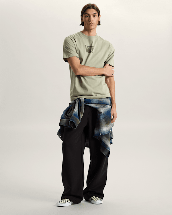 Vans - Stretch Logo T-Shirt, Man, Beige, Size: L (obrázek 5)