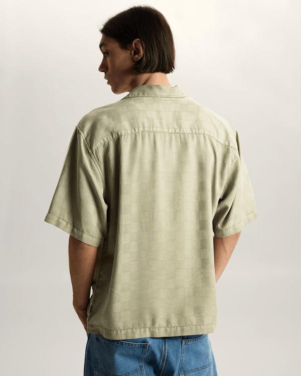 Vans - Van Doren Check Camp T-Shirt, Man, Beige, Size: L (obrázek 4)